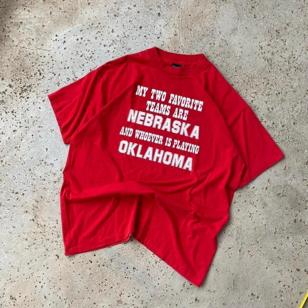 Vintage 90s Nebraska Cornhuskers College Football NCAA Shirt Size XXL